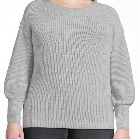 NEW WOMEN'S Grey 2 piece Sweater Set Skirt w Sweater XL 16-18 - Picture 16 of 17